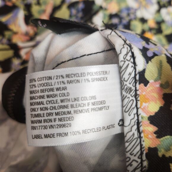 Wild Fable NWT Size 2 Floral Straight Pencil Knee Length Skirt - Picture 8 of 8